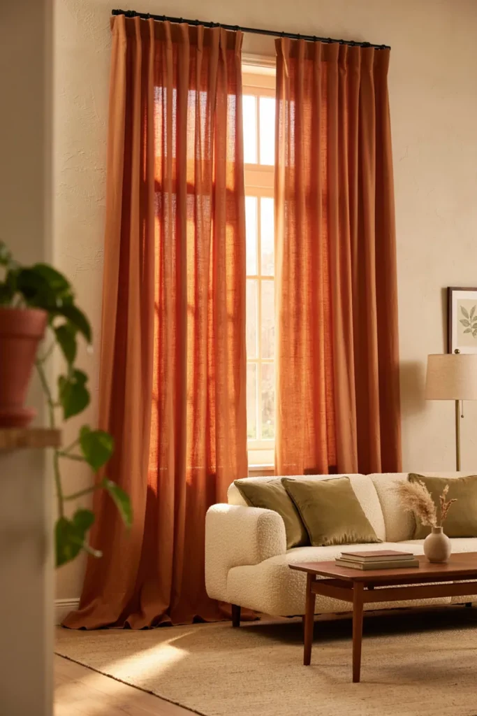 Burnt Orange Drapes