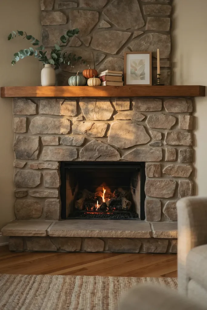 Fireplace Mantel Layers
