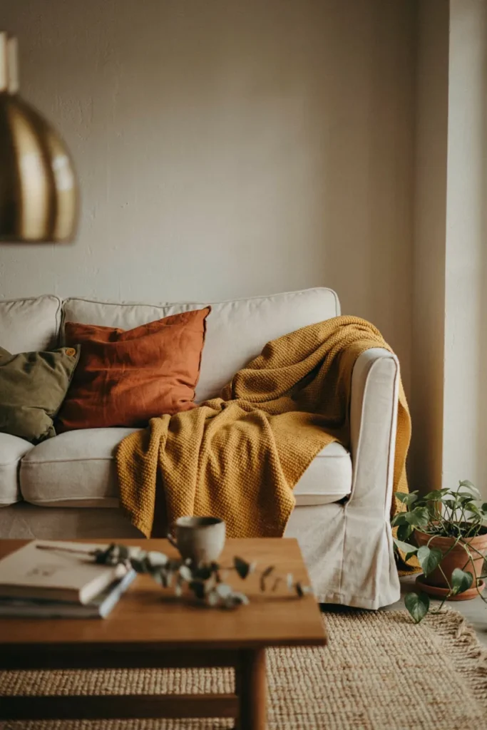 Mustard Accent Blanket
